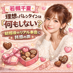 【若槻千夏】理想のバレンタインは「何もしない」?結婚後のリアル本音に共感の声