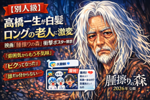 【別人級】高橋一生が白髪ロングの老人に激変　映画「脛擦りの森」衝撃ポスター解禁