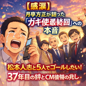 【感涙】月亭方正が語った「ガキ使最終回」への本音。松本人志と5人でゴールしたい！37年目の絆とCM復帰の兆し