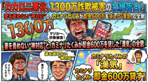 カカロニ栗谷、1300万詐欺被害の壮絶告白！妻を責めない“神対応”と、カミナリたくみが即金600万を貸した「漢気」の全貌