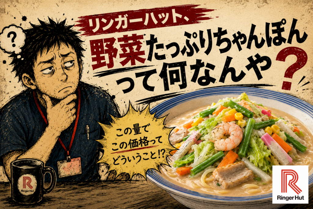 リンガーハットの野菜たっぷりちゃんぽんって何なんや？