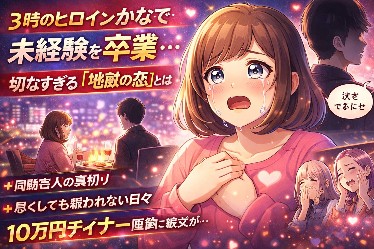 3時のヒロインかなでが未経験を卒業…切なすぎる「地獄の恋」の全貌とは