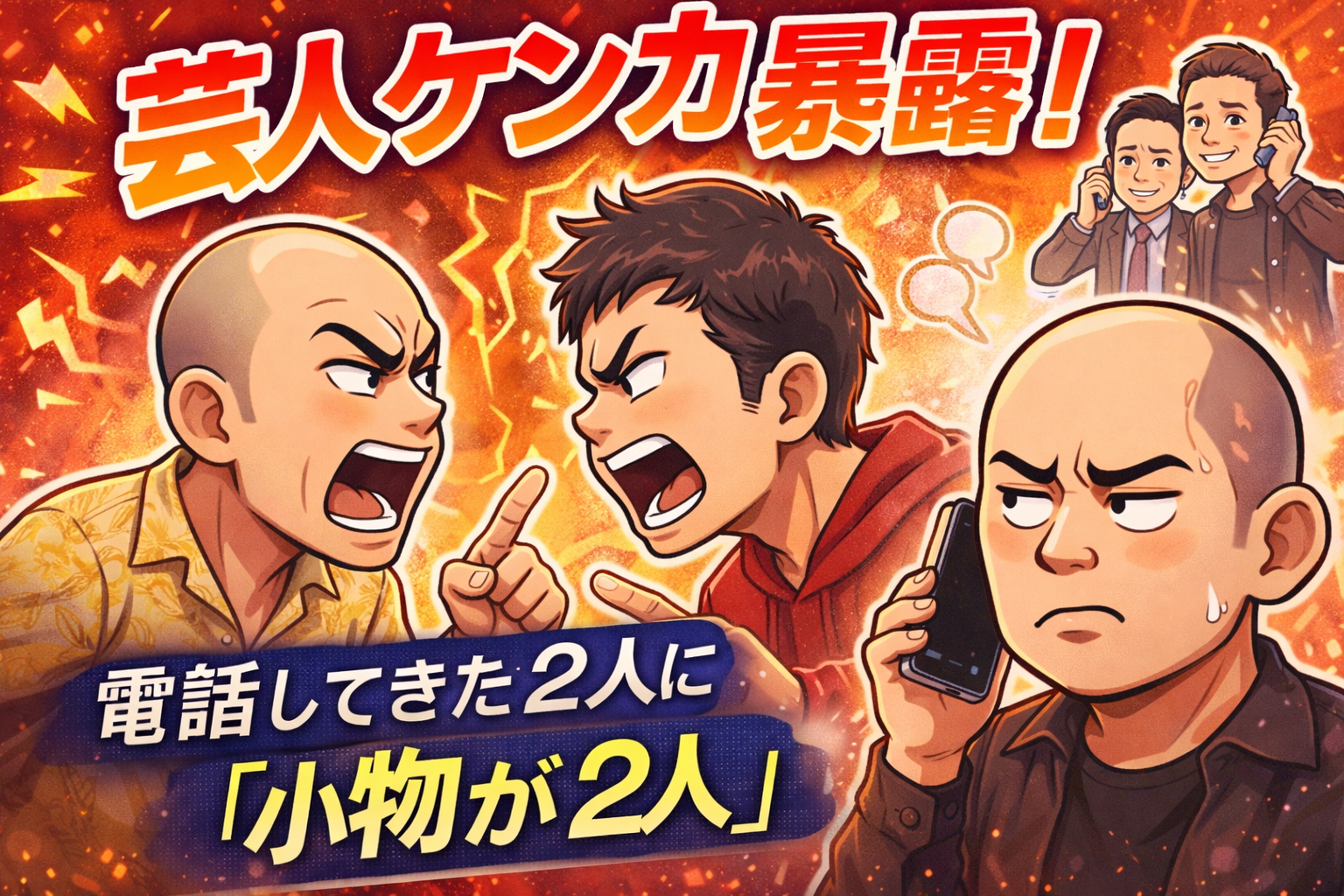 【動画あり】ナダル暴露！芸人ガチ口論の裏側　電話してきた2人に「小物が2人」