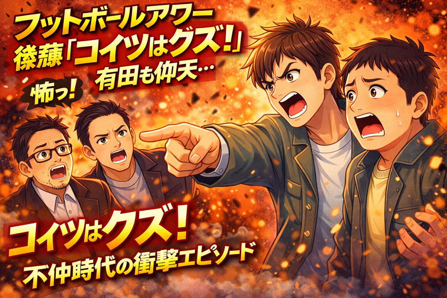 【意外？！】フットボールアワー不仲時代の衝撃エピソード　後藤が飲み会で岩尾に「クズ！」有田哲平も驚き