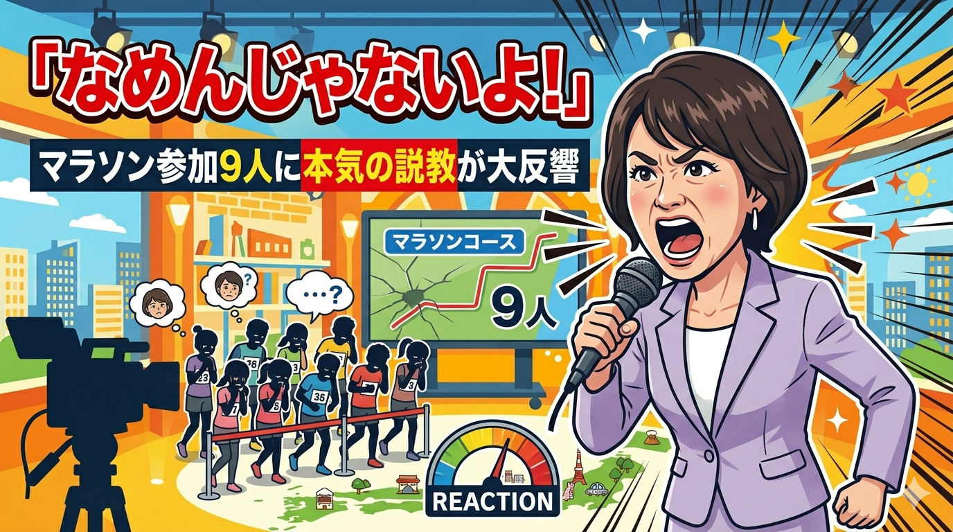 島崎和歌子が感謝祭で「なめんじゃないよ！」爆発！マラソン参加9人に本気の説教が大反響